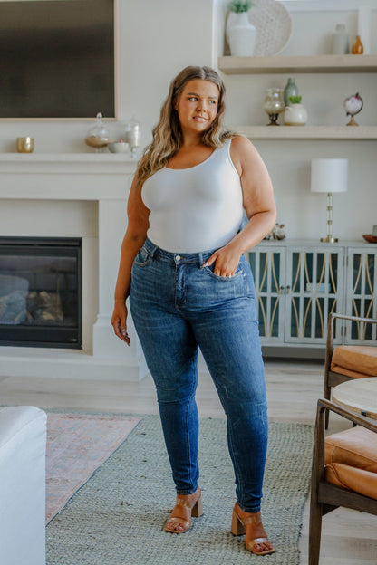 Cora High Rise Control Top Skinny Jeans - Driftwood Boutique