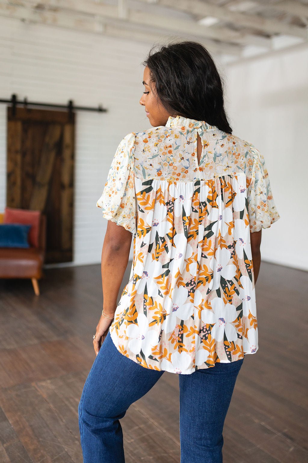 Daydreamer Mixed Floral Top - Driftwood Boutique