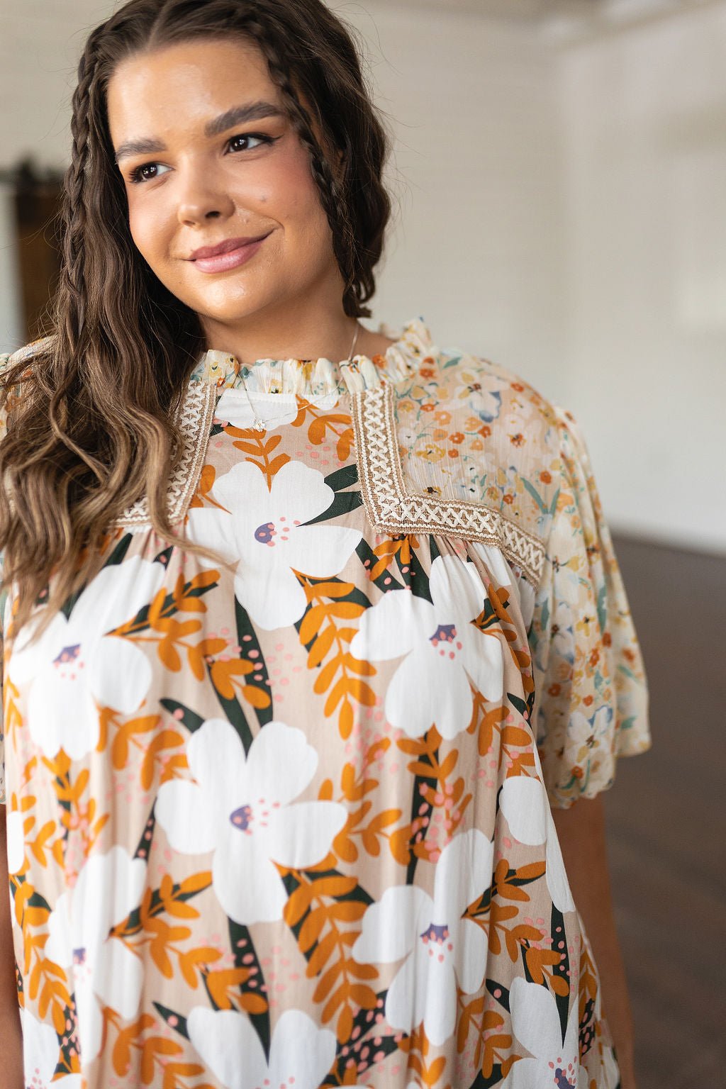 Daydreamer Mixed Floral Top - Driftwood Boutique