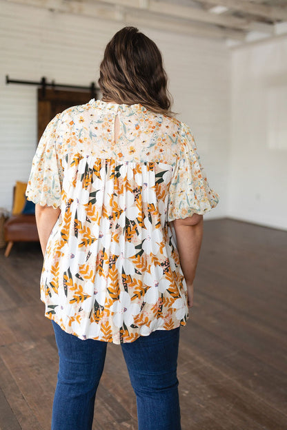 Daydreamer Mixed Floral Top - Driftwood Boutique