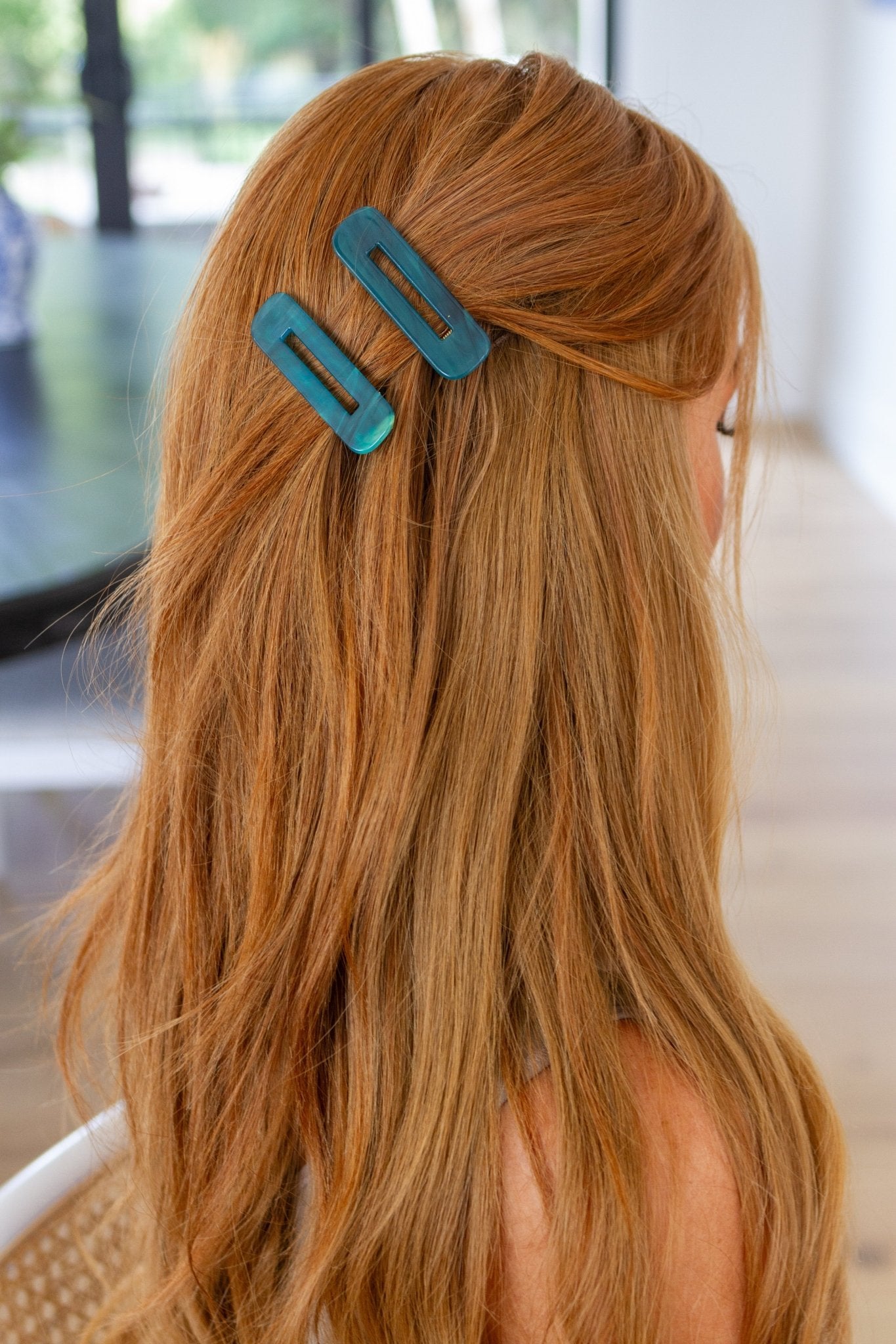 Double Trouble 2 Pack Hair Clip in Sea Blue - Driftwood Boutique