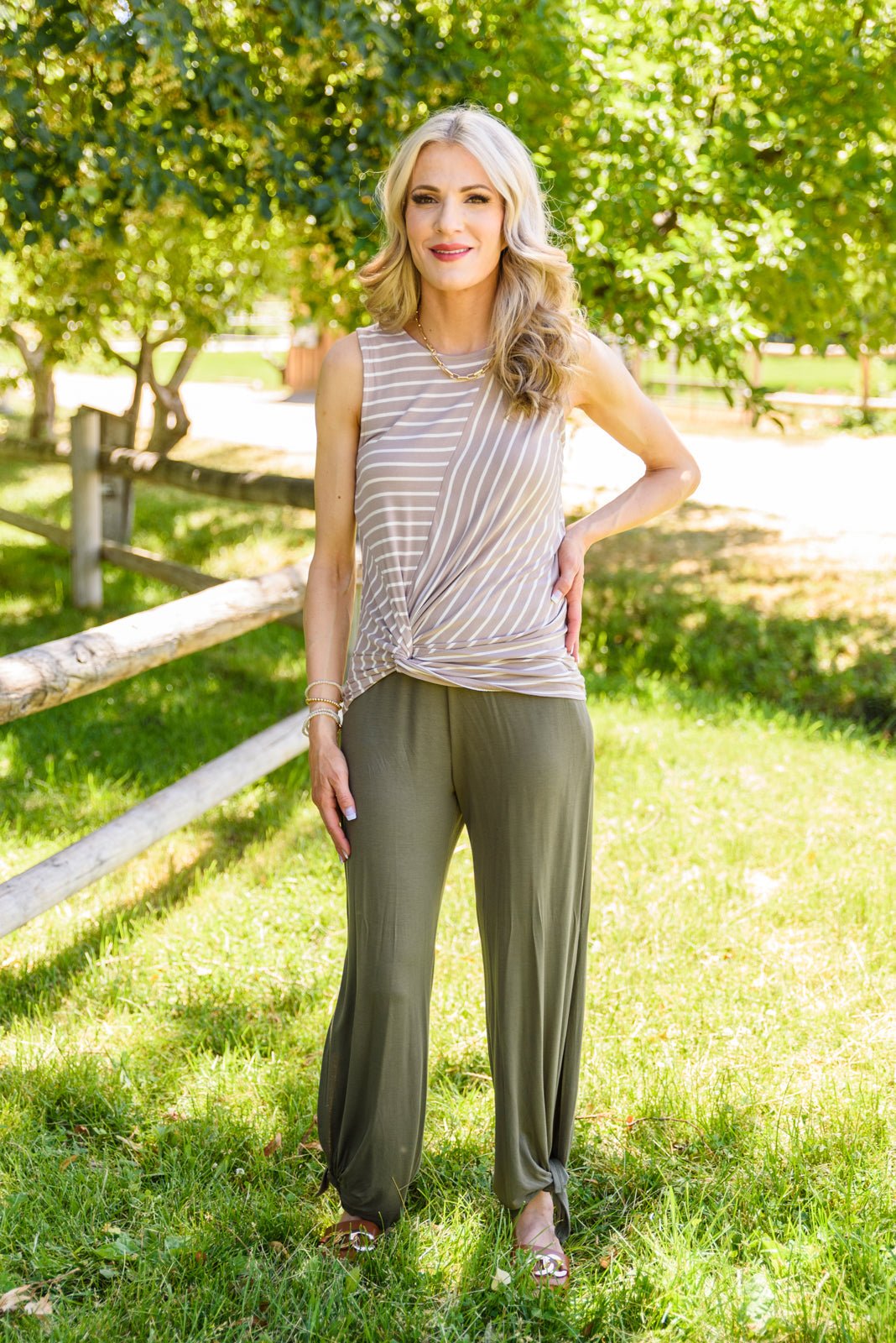 Ella Striped Tank - Driftwood Boutique