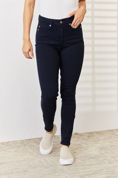Vera Garment Dyed Control Top Skinny Jeans