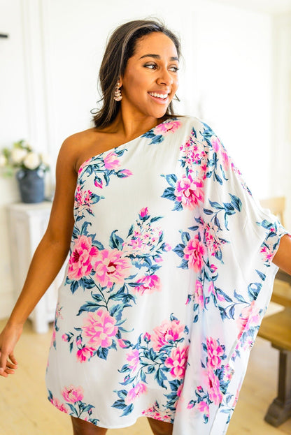 Forever Smitten Floral One Shoulder Dress - Driftwood Boutique