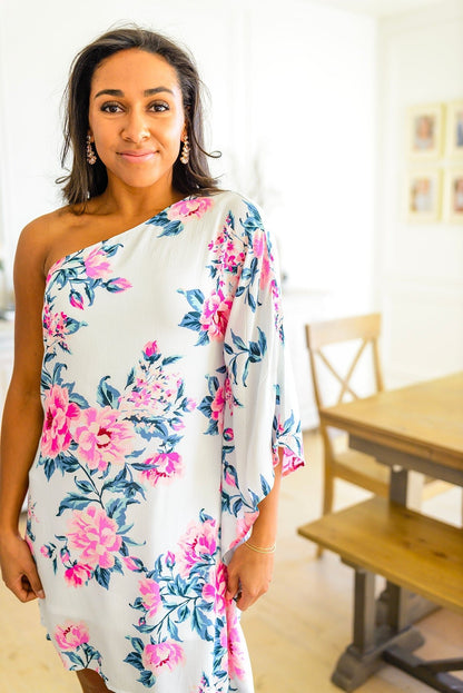 Forever Smitten Floral One Shoulder Dress - Driftwood Boutique