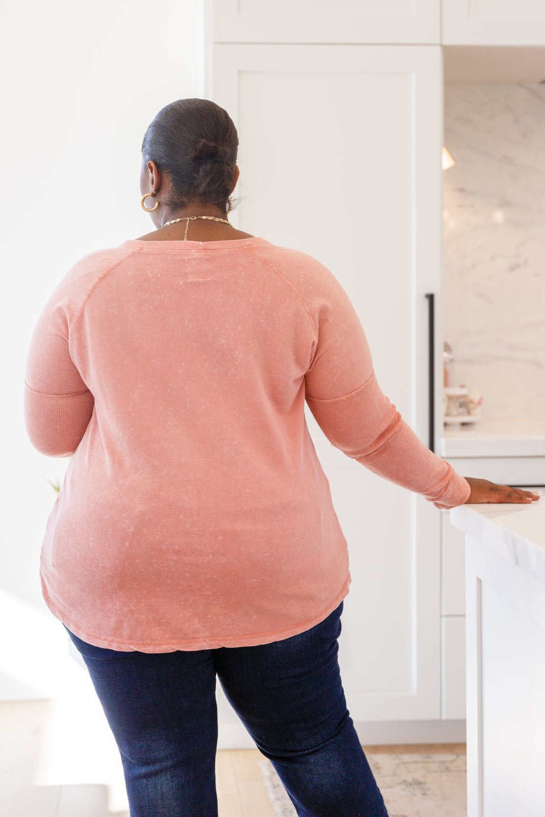 Fun Beginnings Raglan Top In Dusty Mauve - Driftwood Boutique