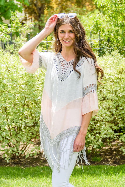 Get Me Started Poncho - Driftwood Boutique