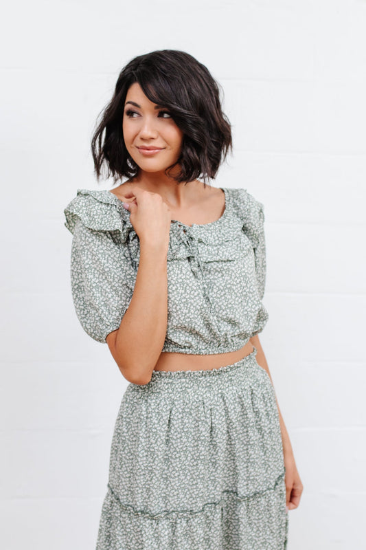 Golden Hour Top in Sage - Driftwood Boutique