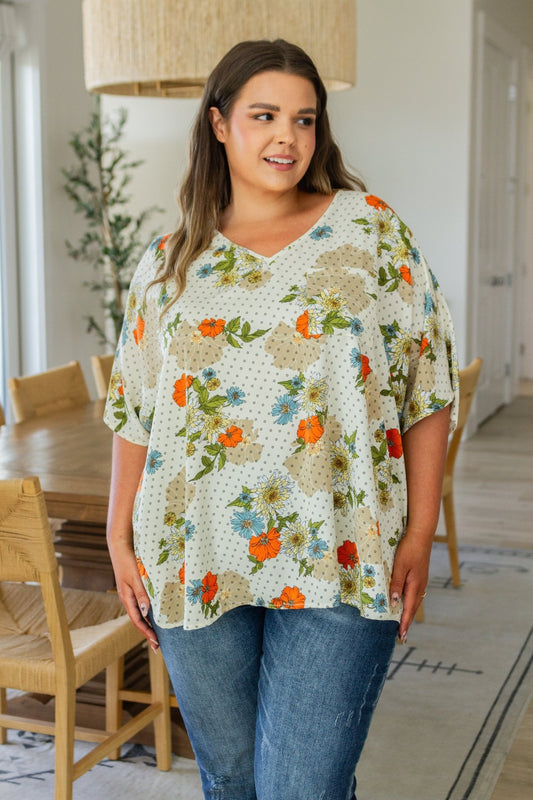 Good Morning Floral V-Neck Blouse - Driftwood Boutique