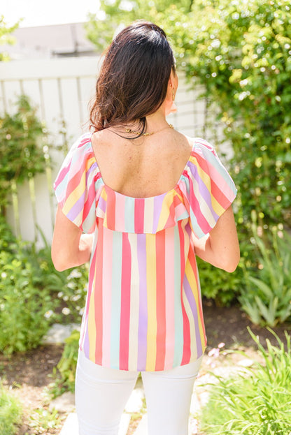 It's Electric Striped Shirt - Driftwood Boutique