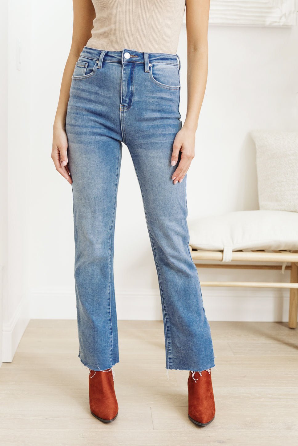 Jody Slim Flare Side Slit Jeans - Driftwood Boutique