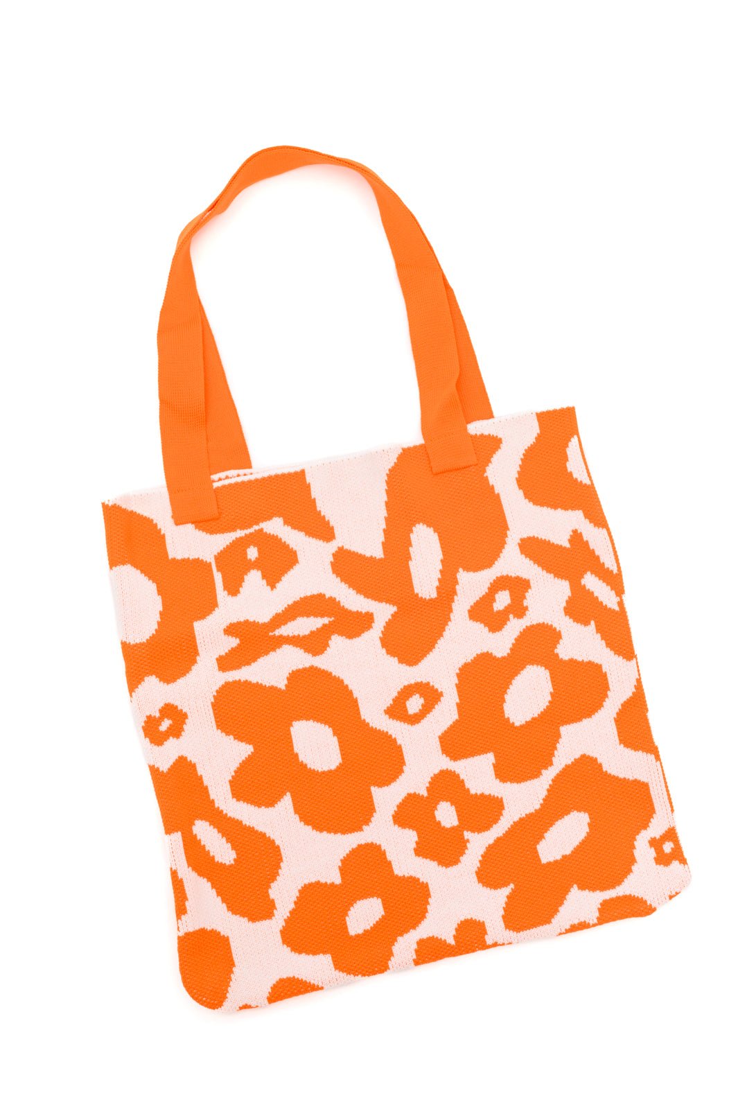 Lazy Daisy Knit Bag in Orange - Driftwood Boutique