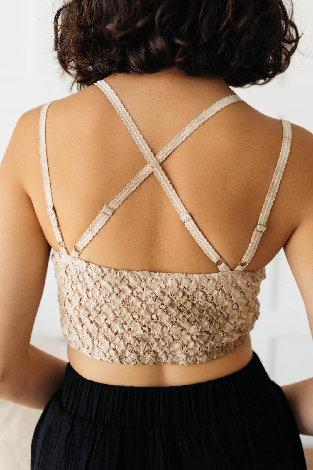 Live In Lace Bralette in Taupe - Driftwood Boutique