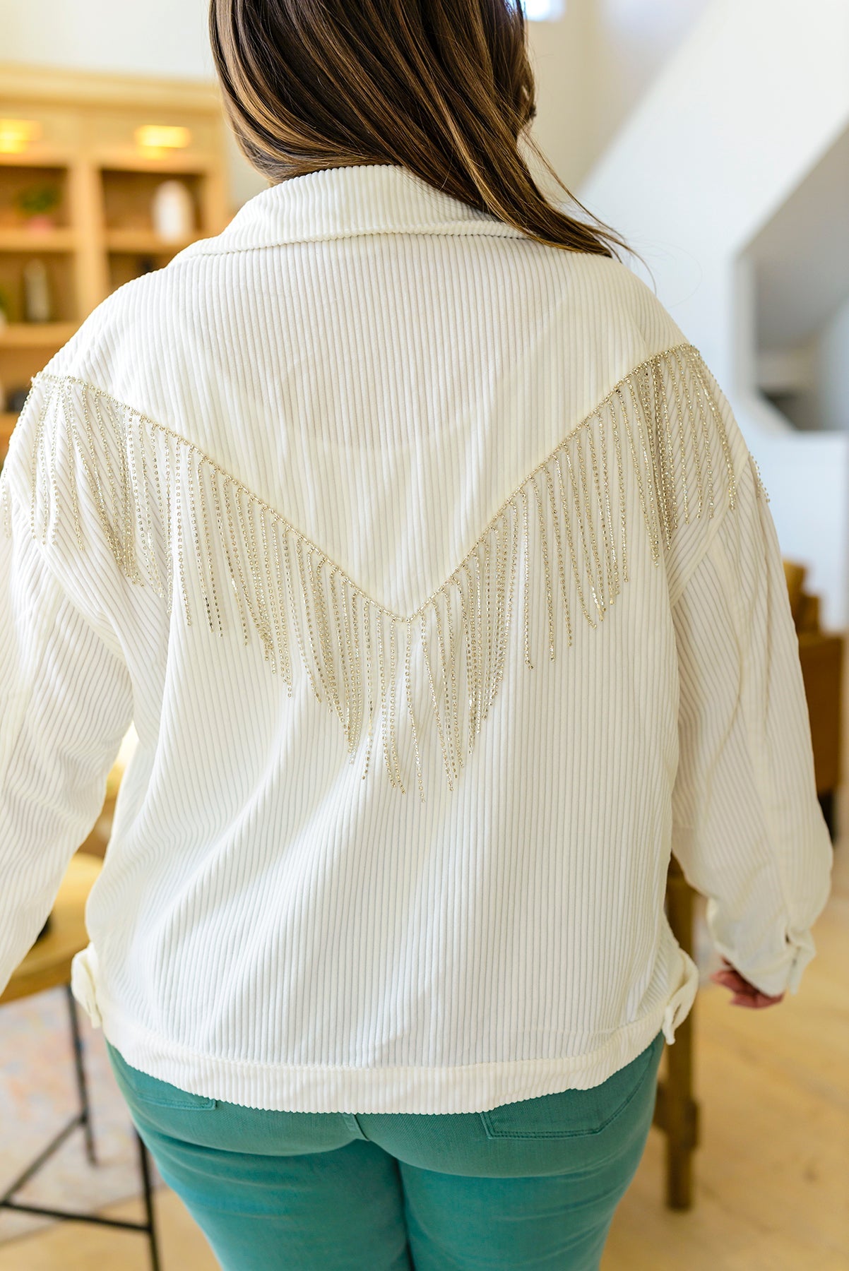 Loretta Rhinestone Fringe Jacket - Driftwood Boutique