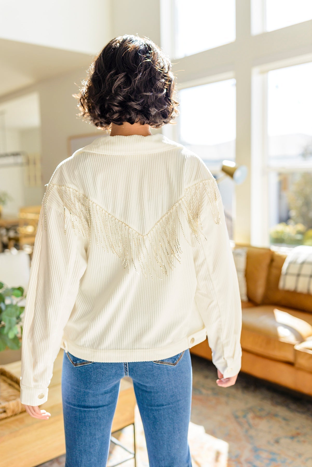 Loretta Rhinestone Fringe Jacket - Driftwood Boutique