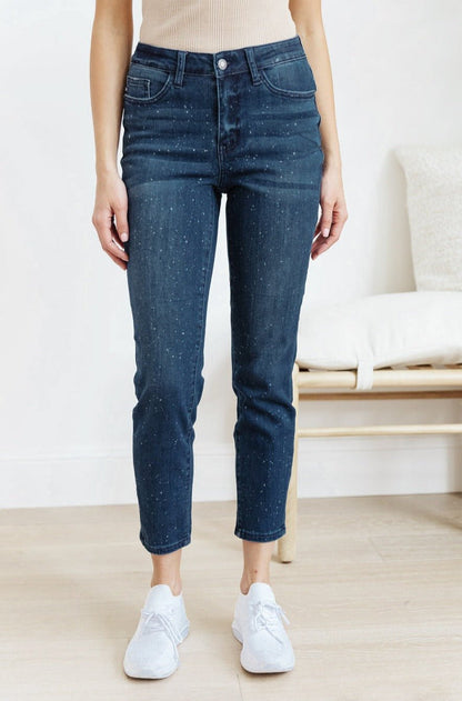 Mid-Rise Relaxed Fit Mineral Wash Jeans - Driftwood Boutique