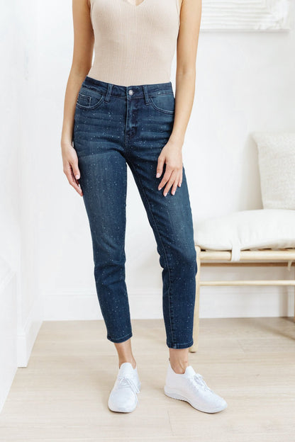 Mid-Rise Relaxed Fit Mineral Wash Jeans - Driftwood Boutique