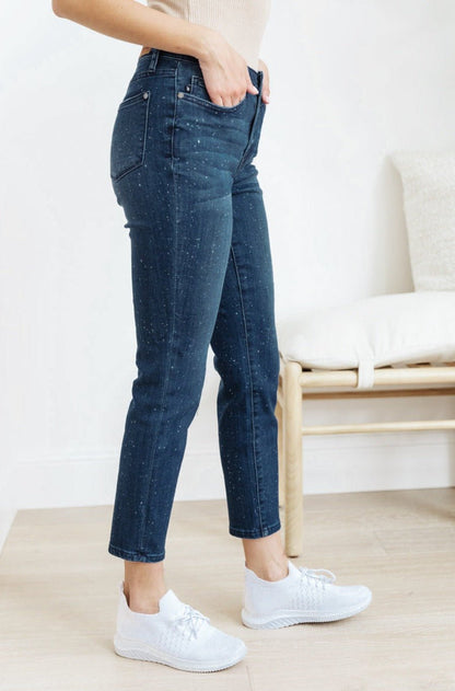 Mid-Rise Relaxed Fit Mineral Wash Jeans - Driftwood Boutique