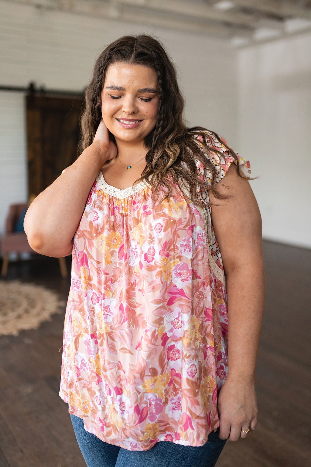 Not So Serious Floral Blouse in Pink - Driftwood Boutique