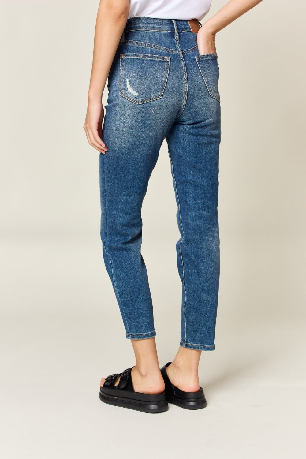 Shannon High Rise Control Top Slim Fit Jeans - Driftwood Boutique