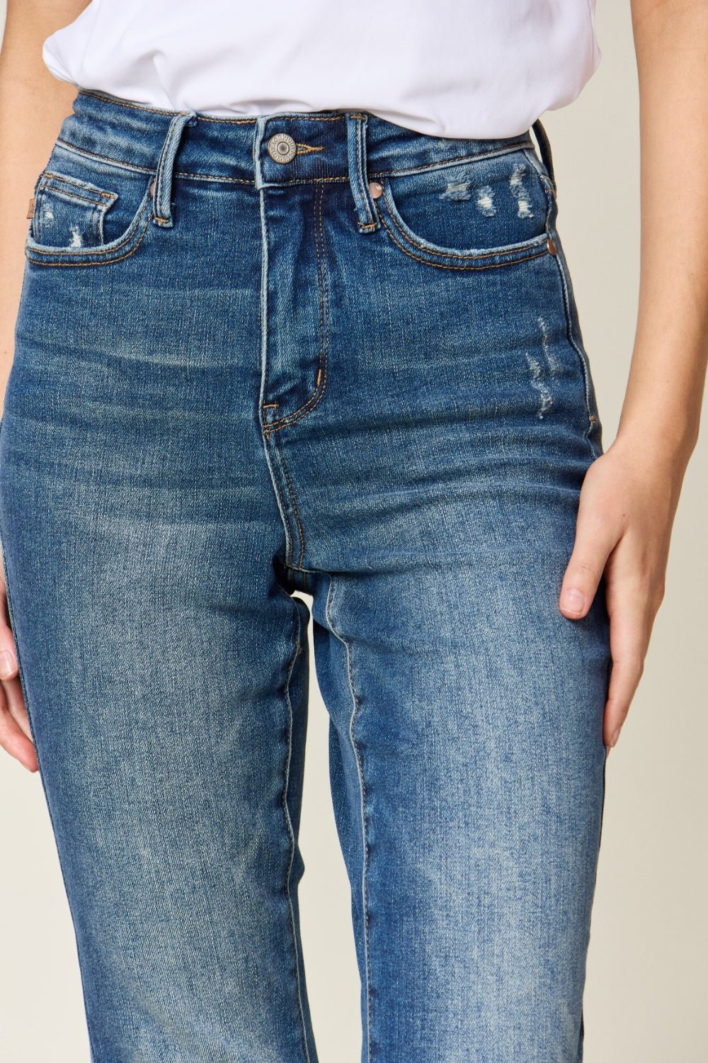 Shannon High Rise Control Top Slim Fit Jeans - Driftwood Boutique